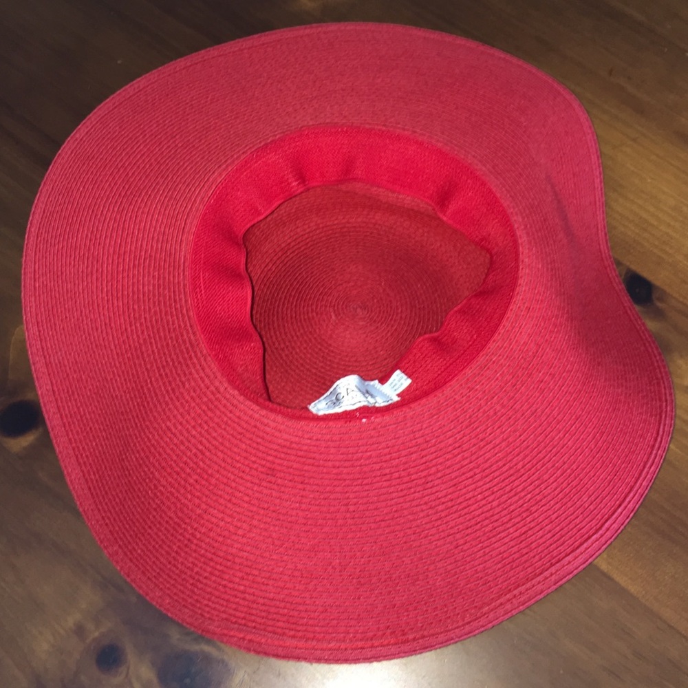 The Scala Collection Red Wide Brimmed Hat - image 7